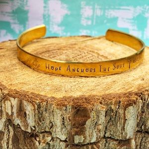 🆕 Hope Anchors the Soul Cuff Bracelet Hebrews 619